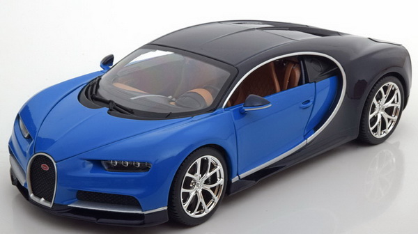 bugatti chiron - 2-tones blue 18-11040 Модель 1:18