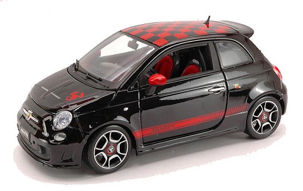 Модель 1:18 FIAT Abarth Nuova 500 - black/red
