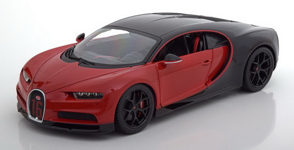 Модель 1:18 Bugatti Chiron Sport - red/black