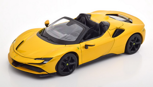 Модель 1:18 Ferrari SF90 Spider 2021 - yellow met.