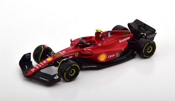 Модель 1:43 Ferrari F1-75 №55 (Carlos Sainz Jr.)