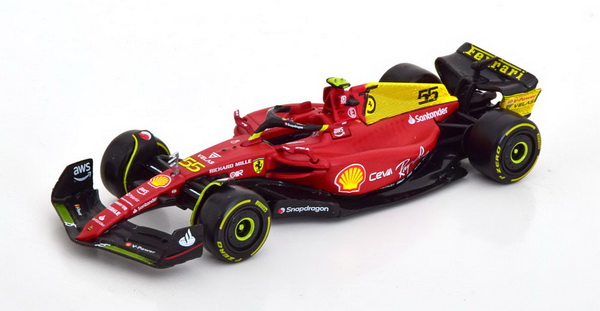 Модель 1:43 Ferrari F1-75 №55 GP Monza Italy (Carlos Sainz Jr.)