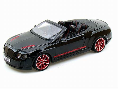 Модель 1:18 Bentley Continenal Supersports Cabrio ISR - black/red