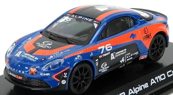 alpine a110 n 76 cup 2020 - blue black orange BU38037O Модель 1:43