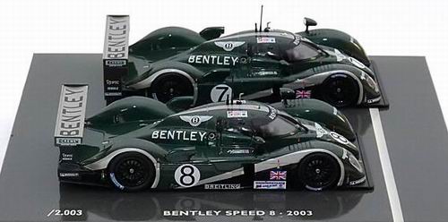 bentley speed 8 №7 & №8 le mans (набор 2 модели) BL365 Модель 1:43