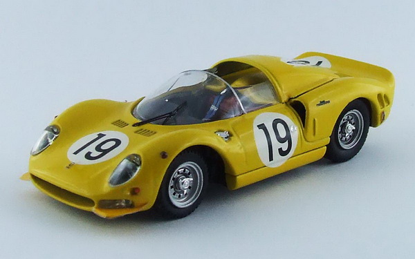 Модель 1:43 Ferrari 365 P2 Spider №19 Test Car 24h Le Mans (Jean Blaton «Beurlys» - Pierrr Dumay - Jacques Bernard «Jacky» Ickx) - yellow