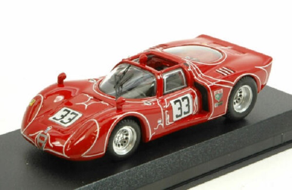Модель 1:43 Alfa Romeo 33.2 #33 6h Watkins Glen 1968 Kwech - Martino