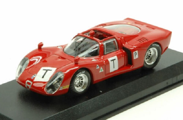 Alfa Romeo 33.2 T Le Mans Test 1968 Bianchi - Zeccoli - Grosselin - Trosch BEST9647 Модель 1:43