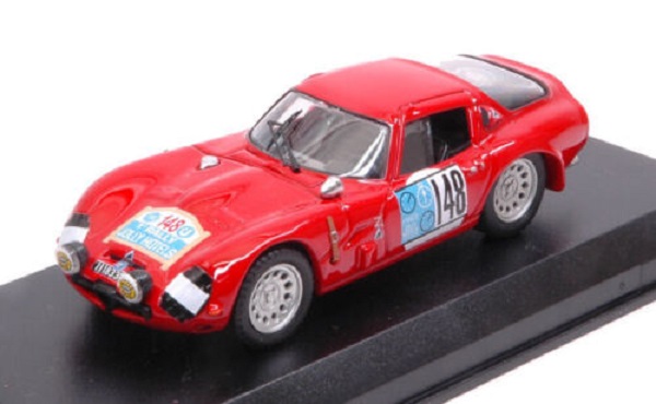 Alfa Romeo TZ2 #148 Rally Jolly Hotel 1965 De Adamich - Lini BEST9705 Модель 1:43