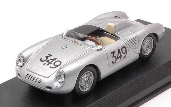 Porsche 1500 RS #349 Mille Miglia 1957 Umberto Maglioli BEST9800 Модель 1:43