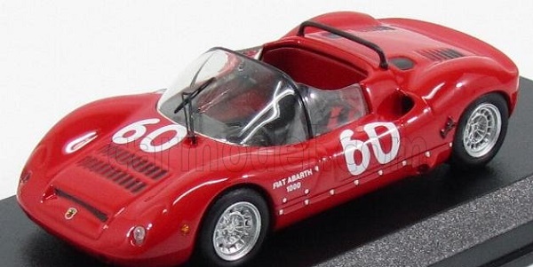 FIAT Abarth Sp 1000 Spider N 60 Monza 1968 Pal Joe - Botalla, Red BEST9588 Модель 1:43
