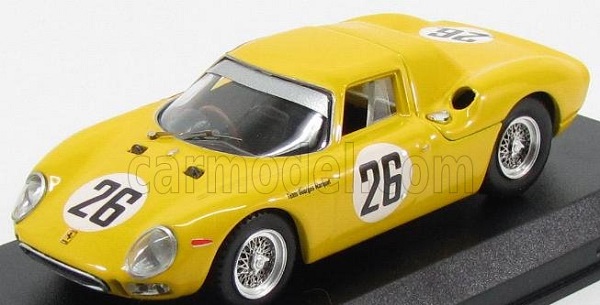 Модель 1:43 FERRARI 250lm Team Pierre Dumay N 26 2nd 24h Le Mans 1965 P.dumay - G.gosselin, Yellow