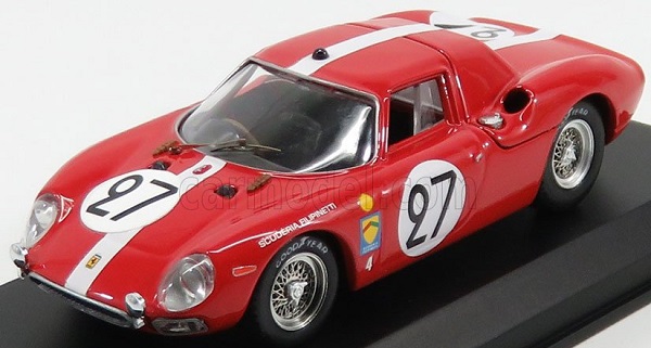 FERRARI 250lm Scuderia Filipinetti N 27 24h Le Mans 1965 A.boller - D.spoerry, Red White BEST9025/2 Модель 1:43