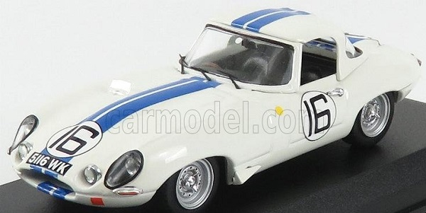 JAGUAR E-type 3.8l Team Briggs Cunningham N 16 24h Le Mans 1963 R.salvadori - P.richards, White Blue BEST9205/2 Модель 1:43