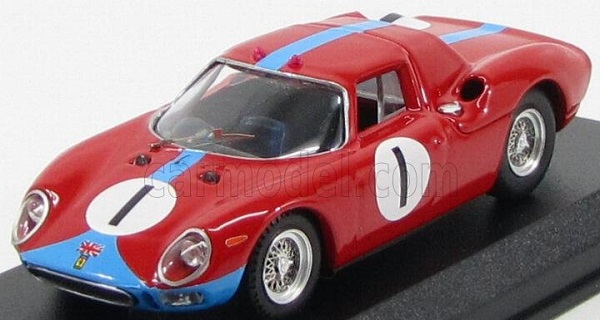 ferrari 250lm coupe n 1 kyalami 1964 piper - maggs, red light blue BEST9537 Модель 1:43