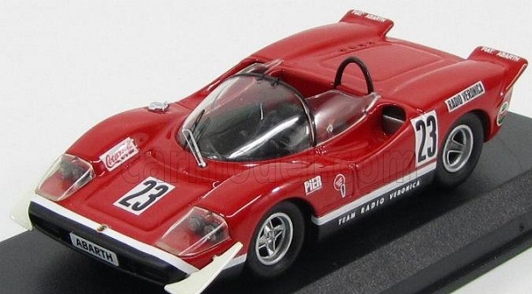 Модель 1:43 FIAT Abarth 2000s Spider Team Radio Veronica N 23 Silverstone 1969 E.swart, Red