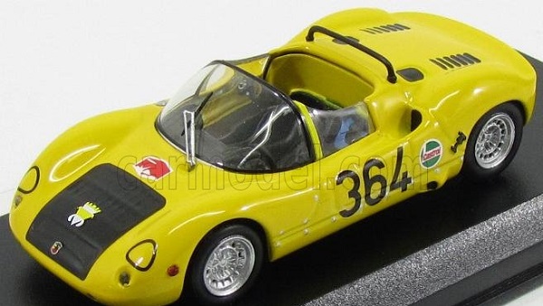 FIAT Abarth 1000sp Spider N364 Rovereto-asiago (1971) M.Baldo, yellow BEST9643 Модель 1 43