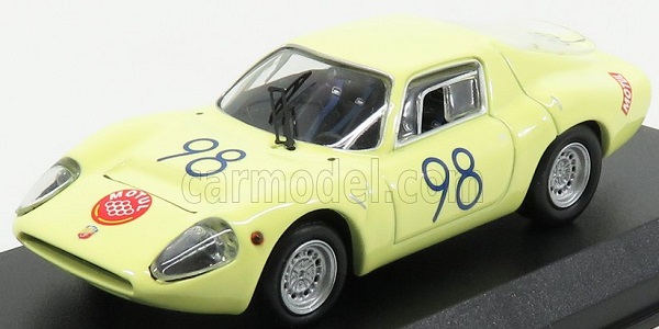 FIAT Abarth OT 1300 N98 Winner S1.3 Class Targa Florio (1967) Garufi - Ferlito, Yellow BEST9764 Модель 1:43