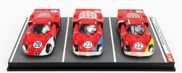 ALFA ROMEO Set 3x 33.2 N20 5th 24h Daytona (1968) Schutz - Vaccarella - N23 6th Andretti - Bianchi - N22 7th Casoni - Biscaldi BEST9794/D Модель 1:43