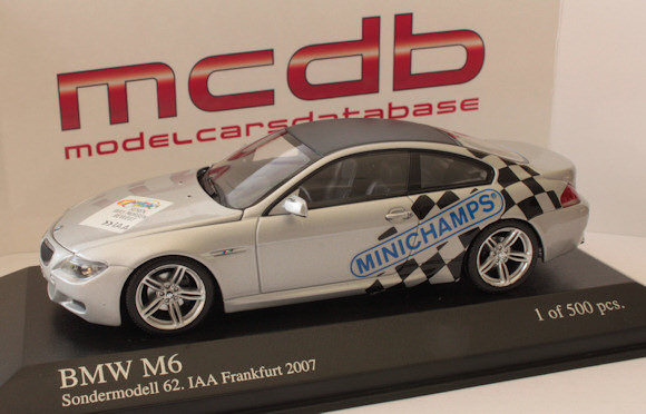 bmw m6 coupe iaa frankfurt - silver 403026123 Модель 1:43