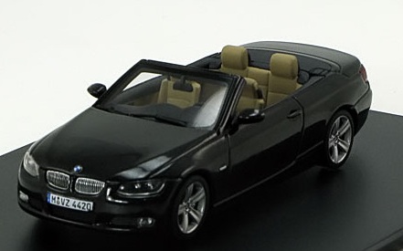 bmw 3er e93 cabrio - black met 80420413378 Модель 1:43