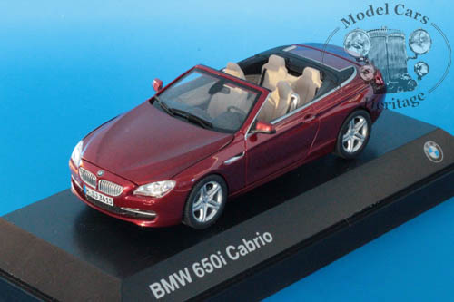 bmw 650i cabrio (f12) - vermillion red 80422167094R Модель 1:43
