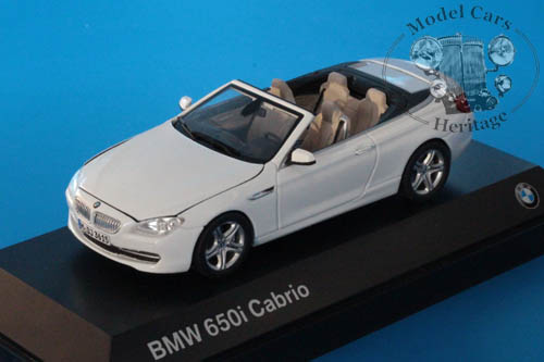 bmw 650i cabrio (f12) - white 80422167094W Модель 1:43