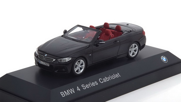 BMW 4-series Cabrio (F33) - black 80422336866 Модель 1:43