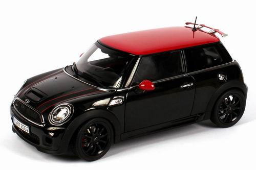 Модель 1:18 Mini Cooper S (R56 LCI) - John Cooper Works - black/red