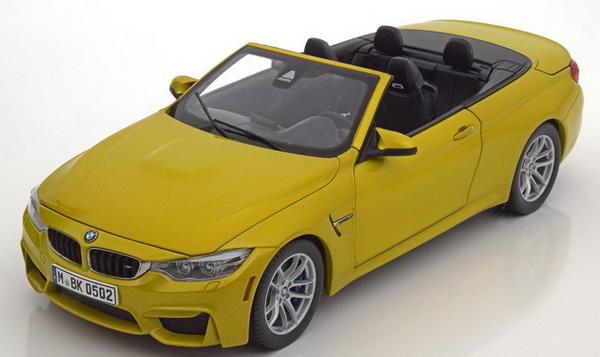 Модель 1:18 BMW M4 F83 Cabrio - yellow