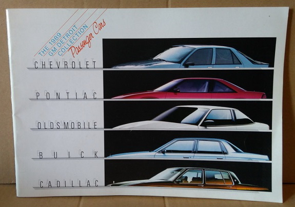 Catalogue/Brochure: the 1989 GM Detroit collection, passengers cars (Chevrolet, Pontiac, Oldsmobile, Buick, Cadillac)