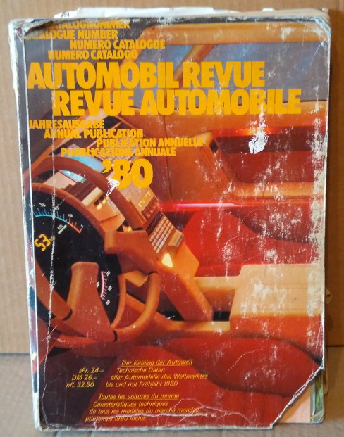 Модель 1:1 Automobil Revue 1980 (каталог)