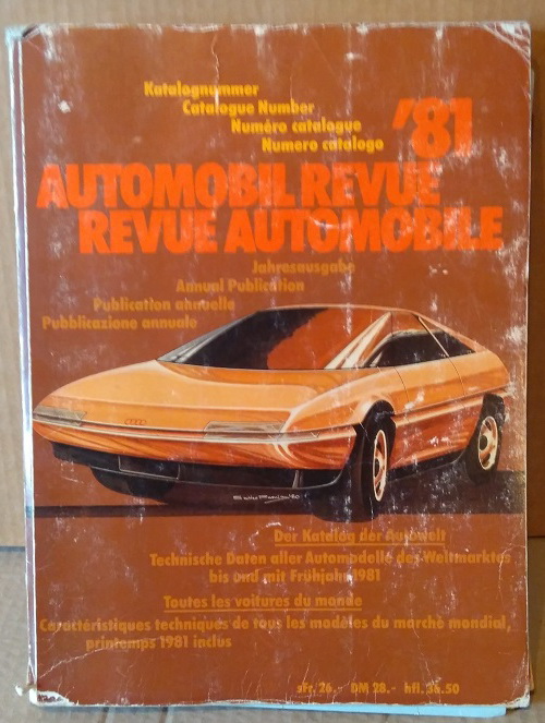 Модель 1:1 Automobil Revue 1981 (каталог)