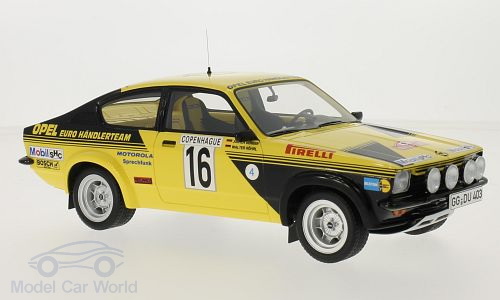 Модель 1:18 Opel Kadett C GT/E, №16, Opel Euro Händlerteam, Rallye WM, Rally Monte Carlo 1976