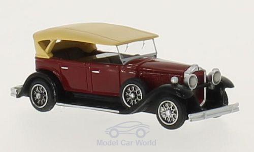 Модель 1:87 Packard 733 Straight 8 Sport Phaeton - Dark red/black 1930