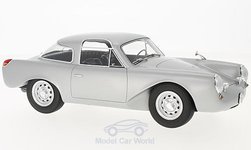 Модель 1:18 Porsche Glöckler Coupe - silver 1954
