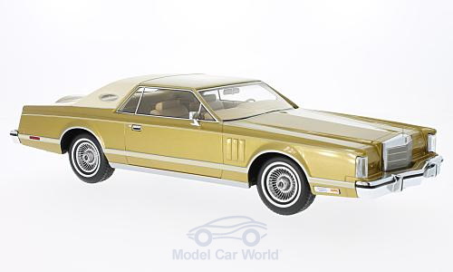 lincoln continental mk v coupe - gold/light beige BOS18326 Модель 1:18