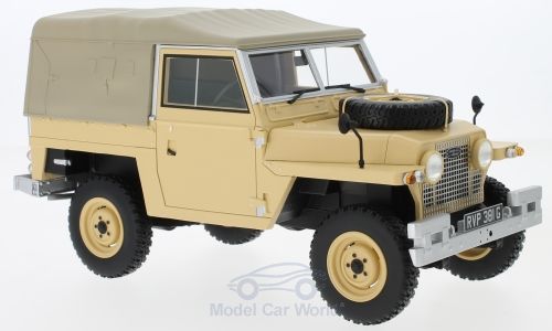 Модель 1:18 Land Rover Lightweight Series (RHD) IIA Softtop - beige