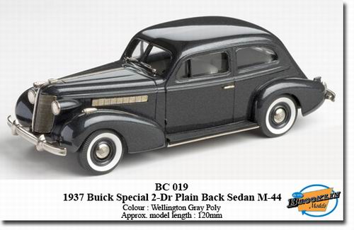 buick special 2-door plain back sedan m-44 - wellington gray poly BC-019 Модель 1:43