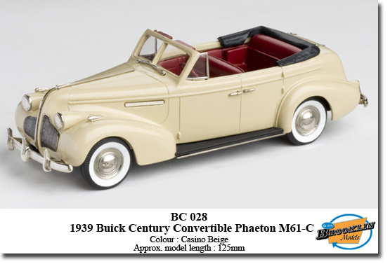 buick century convertible phaeton m-61c - casino beige BC-028 Модель 1:43
