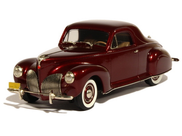 Модель 1:43 Lincoln Zephyr Coupe (3-passenger) - burgundy red