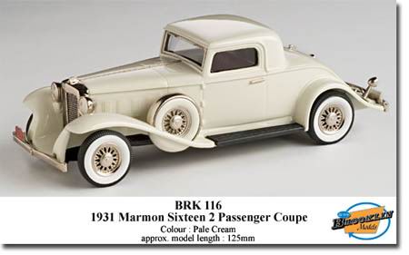 marmon sixteen `2 passenger` BRK116 Модель 1:43