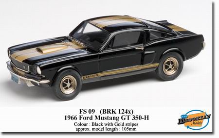 ford mustang gt-350h - black/gold stripes BRK124X Модель 1:43