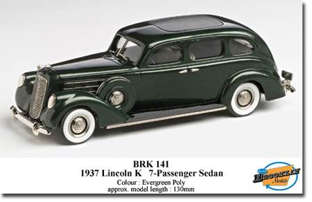 lincoln k sedan (7-passenger) - evergreen poly BRK141 Модель 1:43