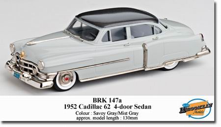 cadillac series 62 4-door sedan - savoy grey/mist grey BRK147A Модель 1:43