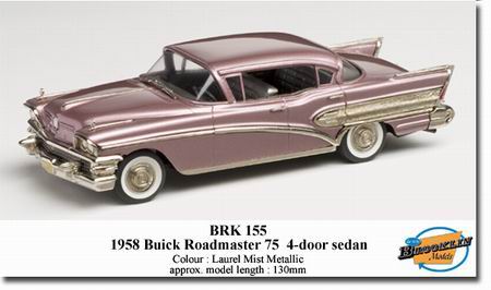 buick roadmaster 75 4-door saloon laurel mist metallic BRK155 Модель 1:43