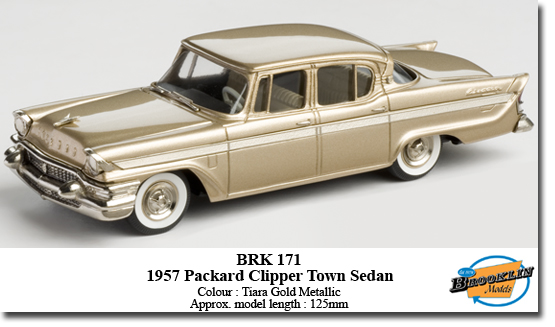 packard clipper town sedan - gold BRK171 Модель 1:43