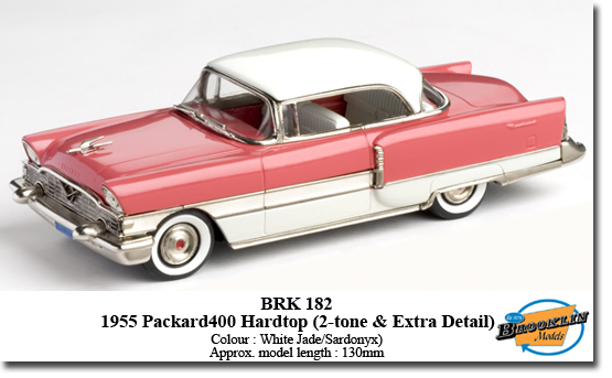 packard four-hundred 2-door hardtop - white jade/sardonyx BRK182 Модель 1:43