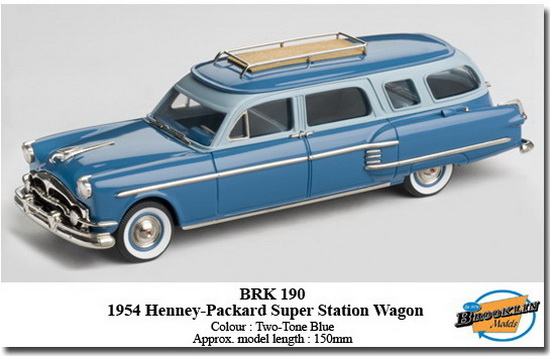 Модель 1:43 Henney-Packardd Super Station Wagon - two tones blue