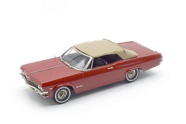 Модель 1:43 Chevrolet Impala Convertible Removable Softtop 1965 - red/tan tonneau cover